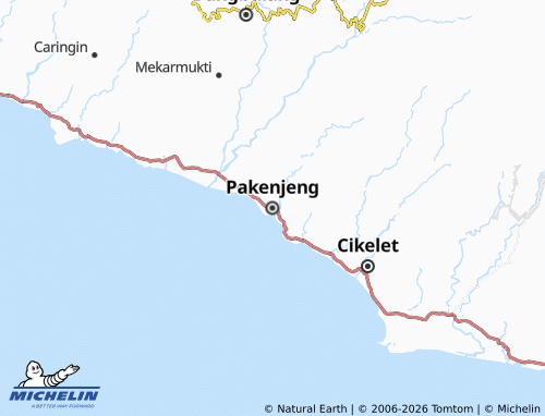 MICHELIN Pakenjeng map - ViaMichelin