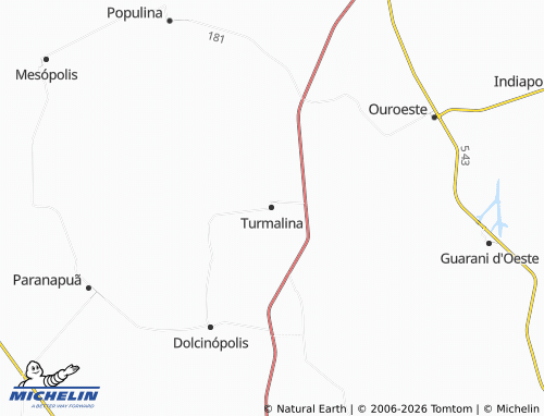 Mapa MICHELIN Turmalina - ViaMichelin