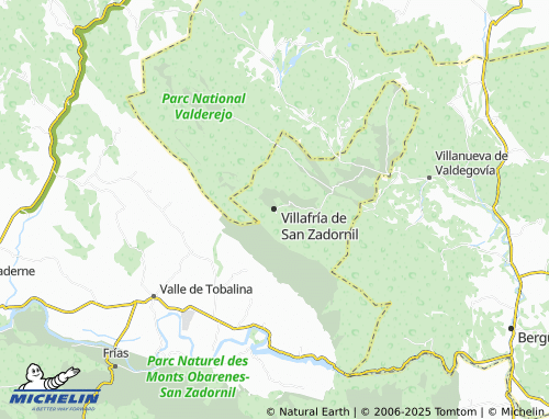 MICHELIN Villafría de San Zadornil map - ViaMichelin