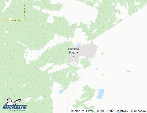 MICHELIN-Landkarte Pizhma - ViaMichelin