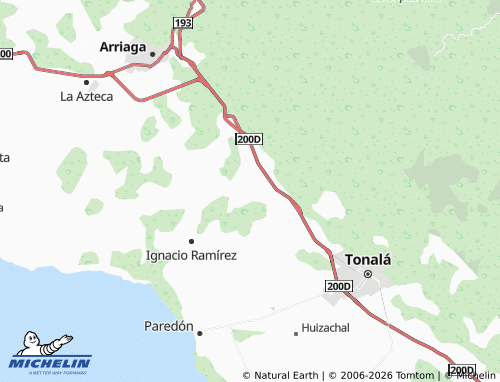 MICHELIN Huanacastal map - ViaMichelin