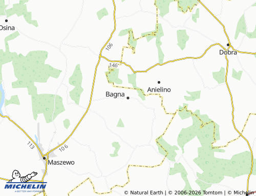 MICHELIN-Landkarte Bagna - ViaMichelin