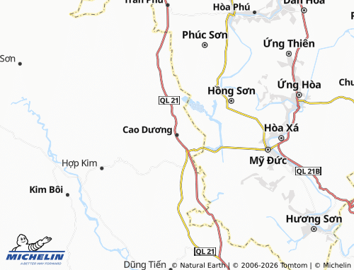 Mapa MICHELIN Cao Dương - ViaMichelin