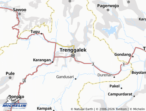 Carte MICHELIN Trenggalek - ViaMichelin