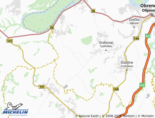 Mapa MICHELIN Orašac - ViaMichelin