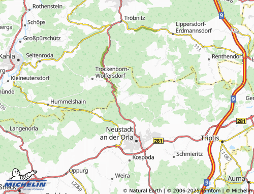 MICHELIN-Landkarte Breitenhain - ViaMichelin