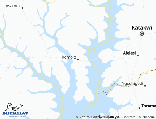 MICHELIN-Landkarte Komolo - ViaMichelin