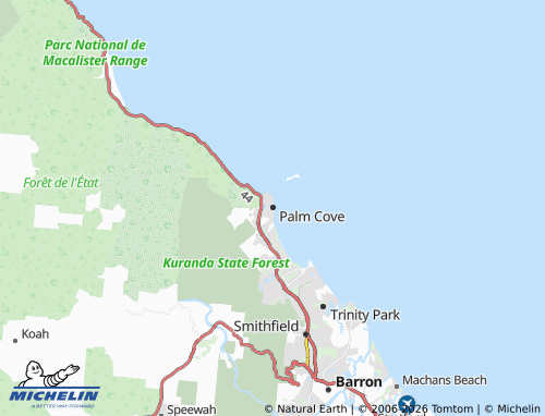 Mapa MICHELIN Palm Cove - ViaMichelin