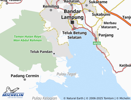 MICHELIN Sukajaya Lempasing map - ViaMichelin
