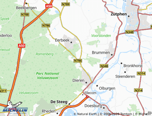 MICHELIN Laag-Soeren map - ViaMichelin