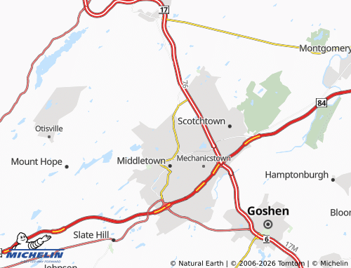 Mapa MICHELIN Washington Heights - ViaMichelin