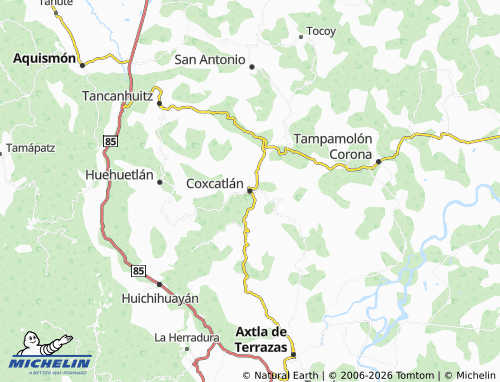 Kaart MICHELIN Coxcatlán - ViaMichelin