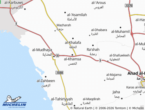 MICHELIN-Landkarte al-Khamsa - ViaMichelin