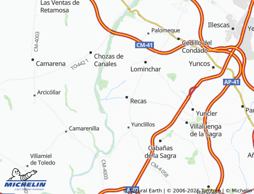 Mapa MICHELIN Recas - ViaMichelin