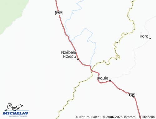 MICHELIN N'Zébéla map - ViaMichelin