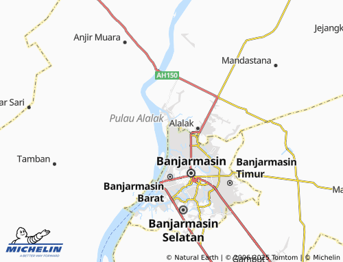 MICHELIN Alalak Tengah map - ViaMichelin