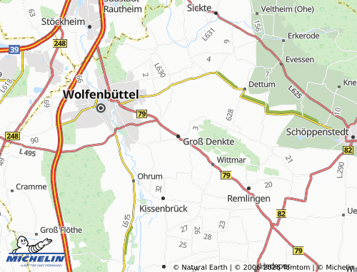 MICHELIN Groß Denkte map - ViaMichelin