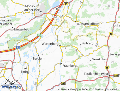 Mappa MICHELIN Wartenberg - ViaMichelin