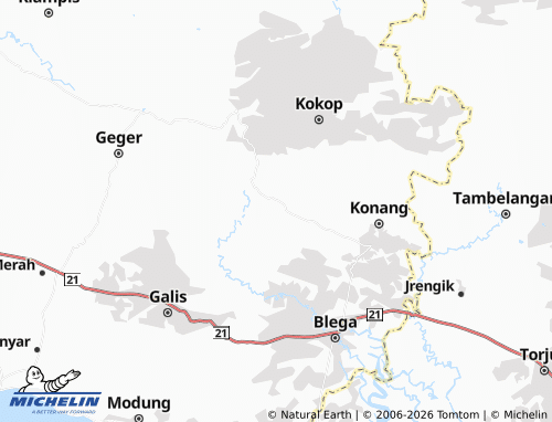 MICHELIN-Landkarte Durin Barat - ViaMichelin