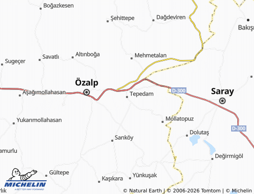 MICHELIN-Landkarte Tepedam - ViaMichelin