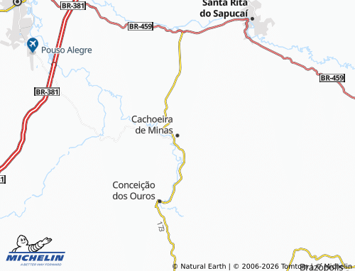 Mappa MICHELIN Cachoeira de Minas - ViaMichelin