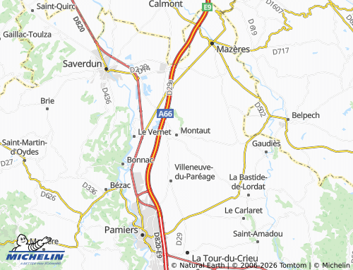 Mappa MICHELIN Montaut - ViaMichelin