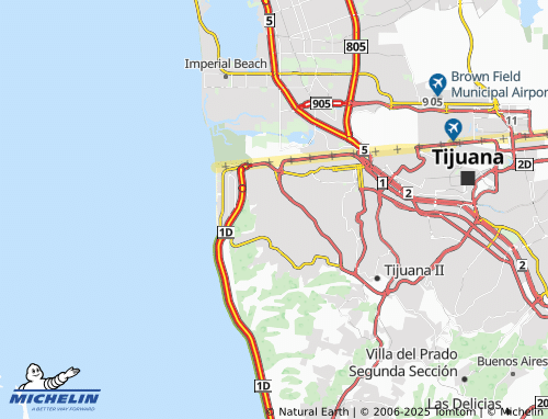 MICHELIN Rancho Las Flores Segunda Sección map - ViaMichelin