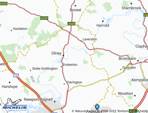 Mappa MICHELIN Clifton Reynes - ViaMichelin