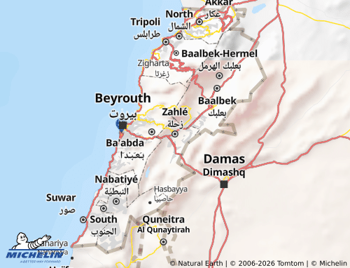 Mapa MICHELIN Zahlah - ViaMichelin