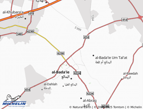 Kaart MICHELIN al-'Abeelah - ViaMichelin