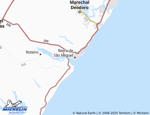 MICHELIN-Landkarte Barra de São Miguel - ViaMichelin