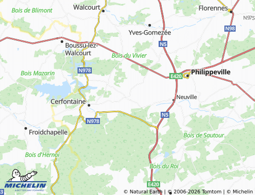 Carte MICHELIN Senzeille - ViaMichelin