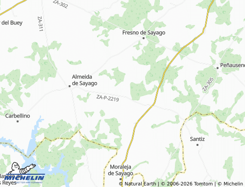 MICHELIN Escuadro map - ViaMichelin