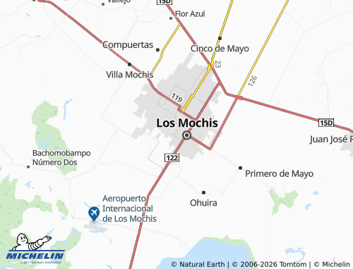 MICHELIN Jardines de Villa map - ViaMichelin