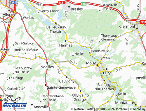 Carte MICHELIN Heilles - ViaMichelin
