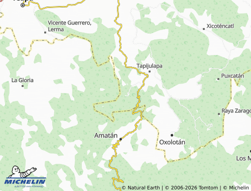 MICHELIN San José Cerro Blanco Cuarta Sección map - ViaMichelin