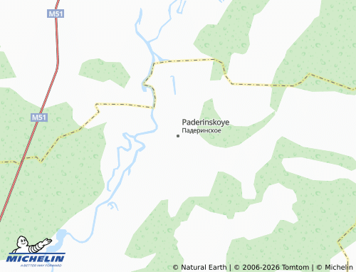 MICHELIN-Landkarte Paderinskoye - ViaMichelin