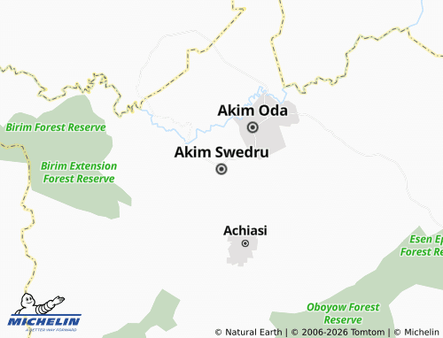 Mappa MICHELIN Akim Swedru - ViaMichelin