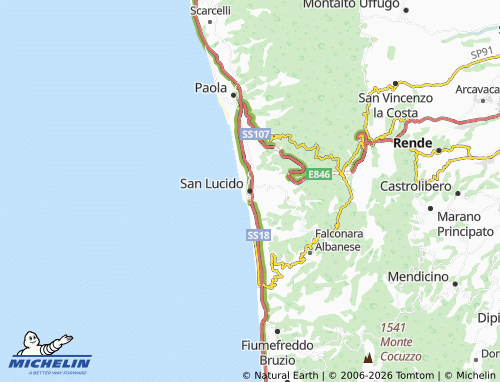 Mapa MICHELIN San Lucido - ViaMichelin