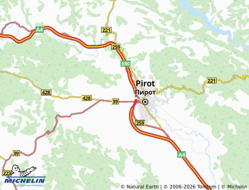 Mapa MICHELIN Gnjilan - ViaMichelin