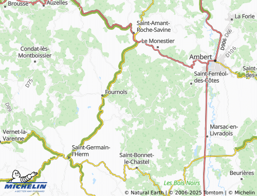 Carte MICHELIN Le Fraisse - ViaMichelin