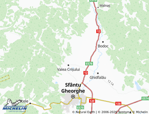 MICHELIN Calnic map - ViaMichelin