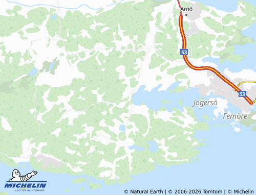 MICHELIN-Landkarte Närke - ViaMichelin