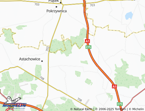 MICHELIN Kwilno map - ViaMichelin
