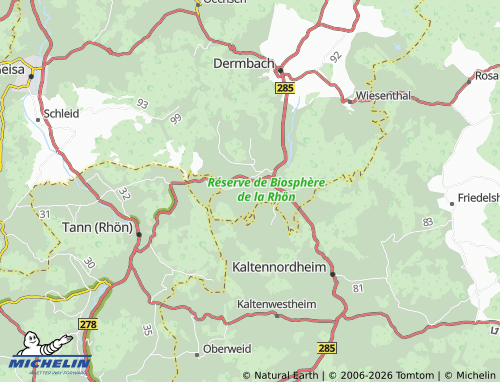 MICHELIN Empfertshausen map - ViaMichelin