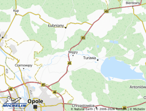 MICHELIN Węgry map - ViaMichelin