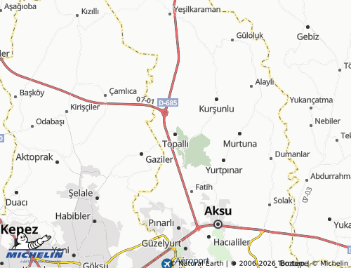Mappa MICHELIN Topallı - ViaMichelin