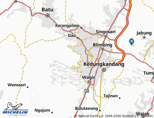 MICHELIN Kalisongo map - ViaMichelin