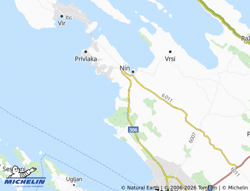 MICHELIN Zaton map - ViaMichelin