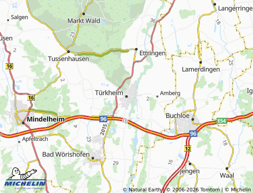 Mappa MICHELIN Türkheim - ViaMichelin